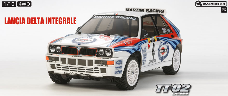 R/C 1/10 Lancia Delta Intergrale (TT02)